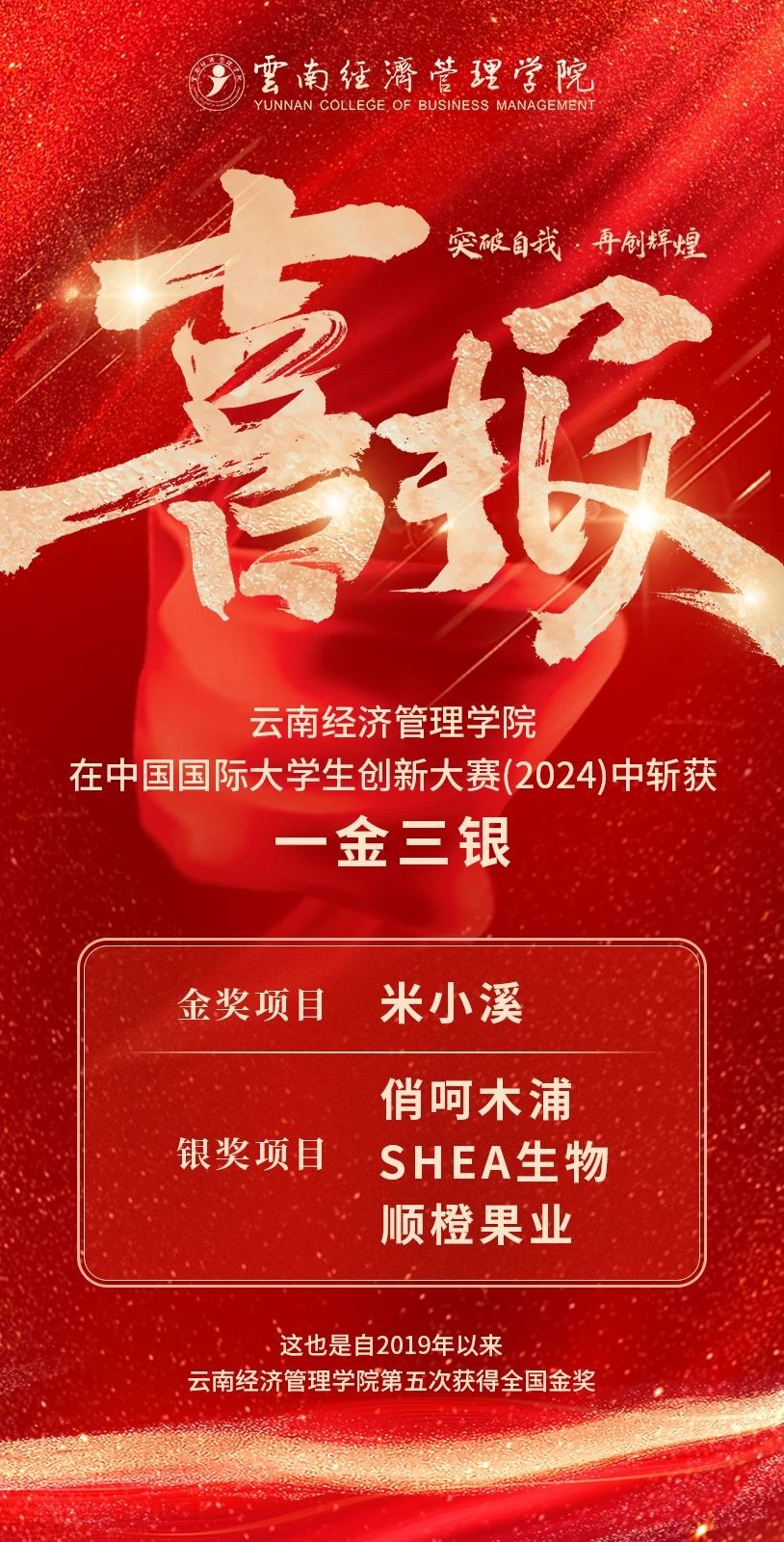 1金3银！bat365中文官方网站在中国国际大学生创新大赛斩获第六个全国金奖！ 第 2 张